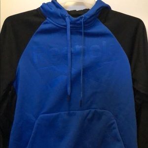 Blue and Black Reebok Hoodie